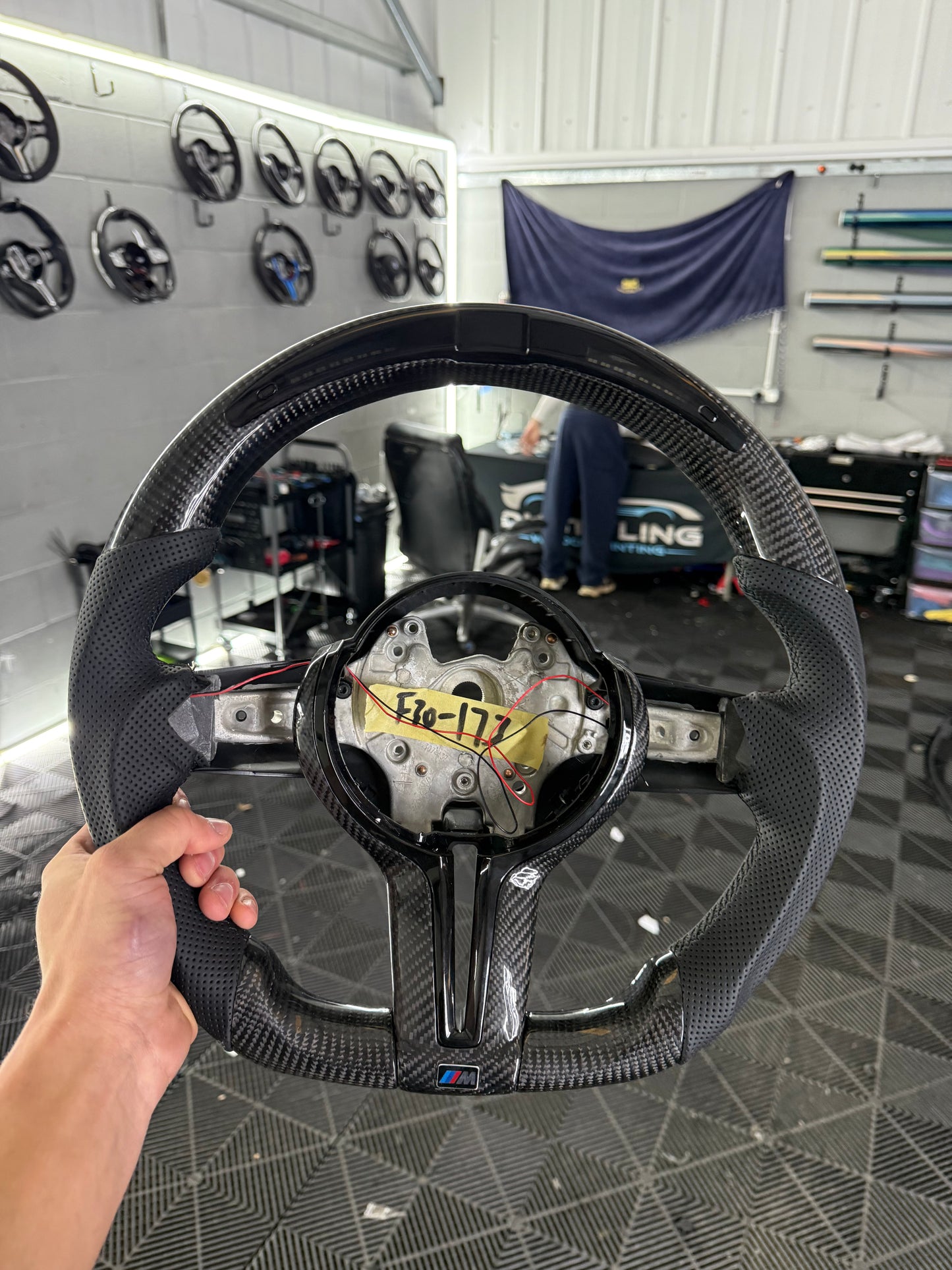 BMW F-Series Carbon Fibre LED Steering Wheel