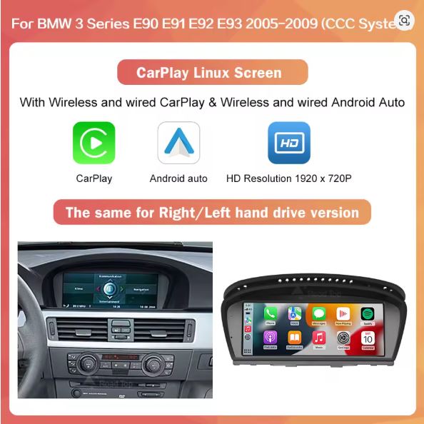 BMW E90 E91 E92 E93 2005-2011 CARPLAY SCREEN
