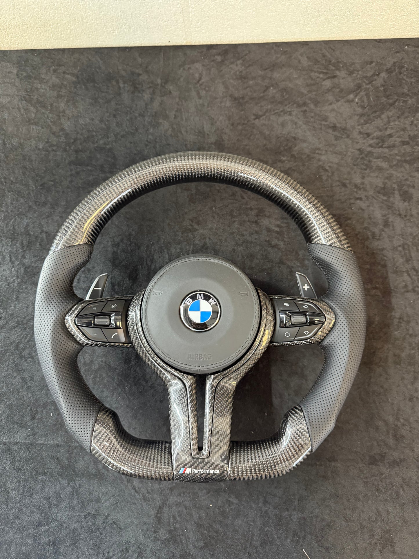 BMW F Series Carbon Fibre Steering Wheel