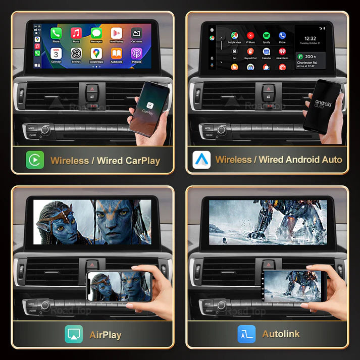 Wireless Touch Screen For Bmw 1&2 Series Carplay & Android Auto