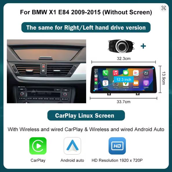 BMW X1 E84 2009-2015 CARPLAY SCREEN