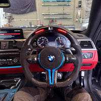 BMW F Series LED Carbon Fibre Steering Wheel