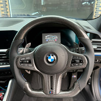 BMW G SERIES CARBON FIBRE STEERING WHEEL TRIM 5 6 7 SERIES G11 G12 G30 G31 G32 G33
