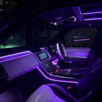 256-Colour RGB Car Ambient Lighting Kit – Universal LED Interior Acrylic Strip Lights with App Control, Music Sync & Hidden Symphony Atmosphere System