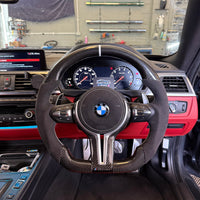BMW F Series Carbon Fibre Steering Wheel