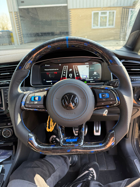 Volkswagen Golf Mk7 / 7.5 Forged Carbon Fibre Steering Wheel