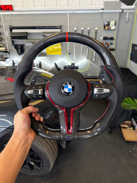 BMW F-Series Custom Carbon Fibre Steering Wheel by DHStyling
