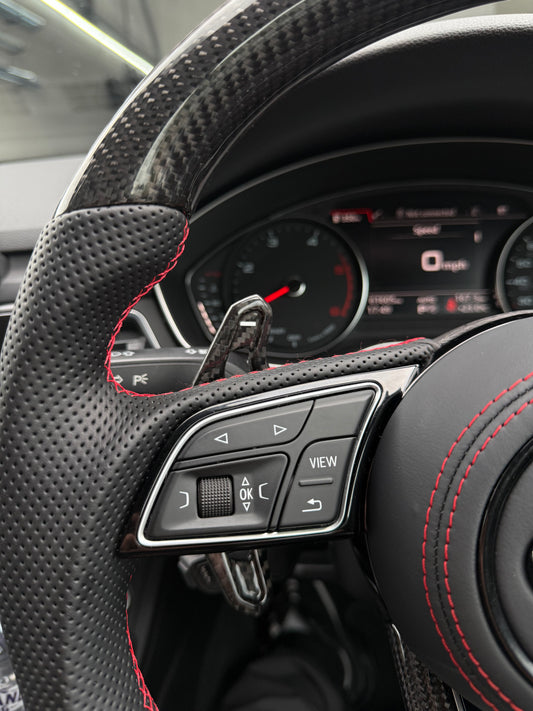 Audi Carbon Fibre Custom Steering Wheel