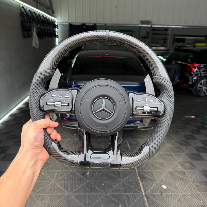 Mercedes Carbon Fibre Steering Wheel
