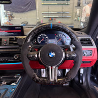 BMW F Series Forged Carbon Fibre Steering Wheel