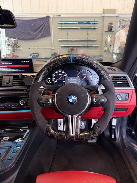 BMW F Series Forged Carbon Fibre Steering Wheel
