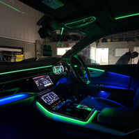 256-Colour RGB Car Ambient Lighting Kit – Universal LED Interior Acrylic Strip Lights with App Control, Music Sync & Hidden Symphony Atmosphere System