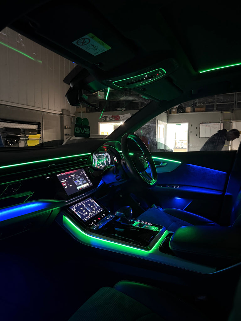 64 Color RGB Car Ambient Lighting Kit – LED Interior Lights – DH Styling
