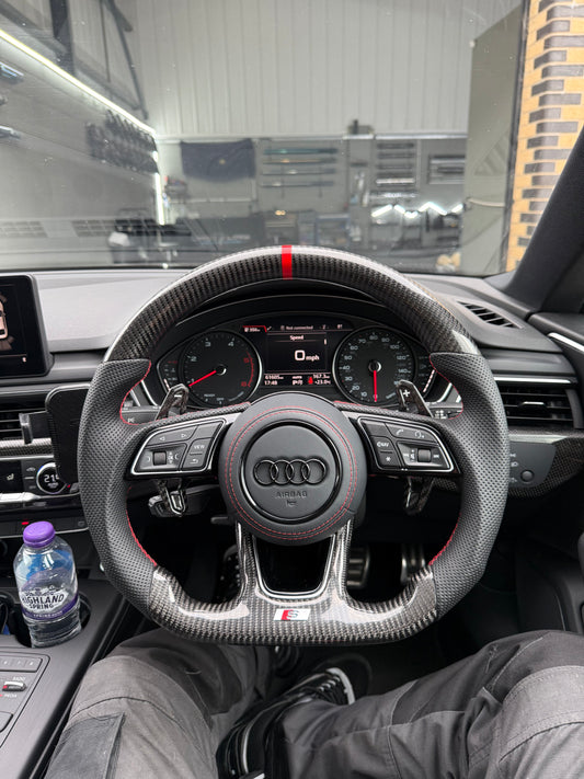 Audi Carbon Fibre Custom Steering Wheel