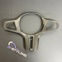 BMW G SERIES CARBON FIBRE STEERING WHEEL TRIM 3 4 Series Z4 M3 M4 G20 G22 G82