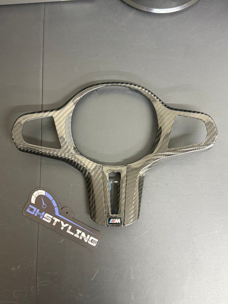BMW G SERIES CARBON FIBRE STEERING WHEEL TRIM 3 4 Series Z4 M3 M4 G20 G22 G82