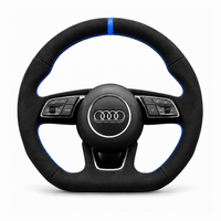 DHStyling made-to-order stitch-on steering wheel cover for matching Audi A3, A4, A5, Q2, S3, S4, S5 and RS4 steering wheels within the 2015–2022 fitment range