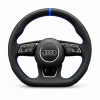 DHStyling made-to-order stitch-on steering wheel cover for matching Audi A3, A4, A5, Q2, S3, S4, S5 and RS4 steering wheels within the 2015–2022 fitment range