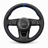 DHStyling made-to-order Audi stitch-on steering wheel cover for selected A3, A4, A5, S, RS, Q and SQ models within the listed 2015–2022 fitment years