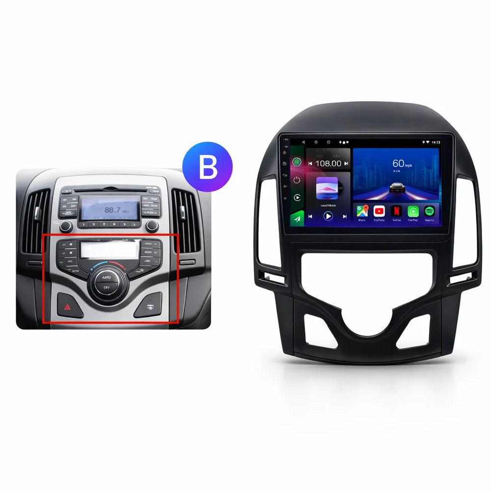 Hyundai i30 Android 15 Car Stereo Head Unit (2008–2012)