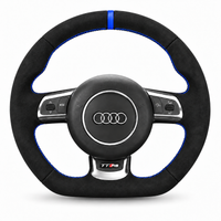 DHStyling stitch-on steering wheel cover for matching Audi A3 2008–2013, S3 2006–2013, TT 2006–2014, TTS 2008–2014, TT RS 2009–2014 and R8 2007–2010 steering wheels