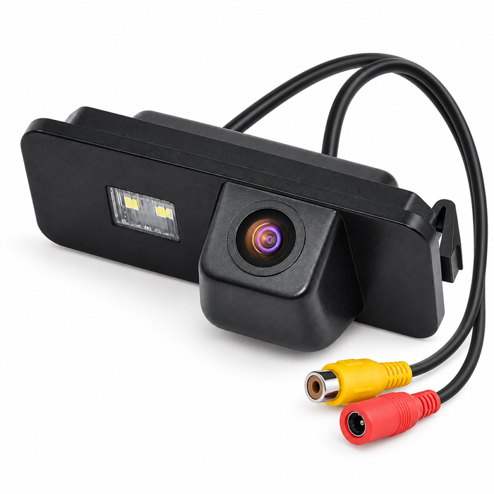 DHStyling OEM-style number plate light replacement reversing camera for VW Golf MK4, MK5, MK6 and MK7 models within the 1997–2020 generation range