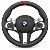 DHStyling made-to-order stitch-on steering wheel cover for the matching BMW G-Series-style steering wheel in compatible models from 2015–2026