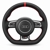 DHStyling stitch-on steering wheel cover for matching Audi A3 2008–2013, S3 2006–2013, TT 2006–2014, TTS 2008–2014, TT RS 2009–2014 and R8 2007–2010 steering wheels