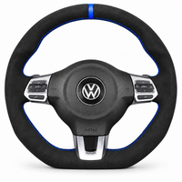 DHStyling stitch-on steering wheel cover for matching VW Golf MK6 GTI GTD R, Polo GTI R-Line, Scirocco, CC R-Line and Tiguan R-Line steering wheels within the listed 2009–2018 fitment years