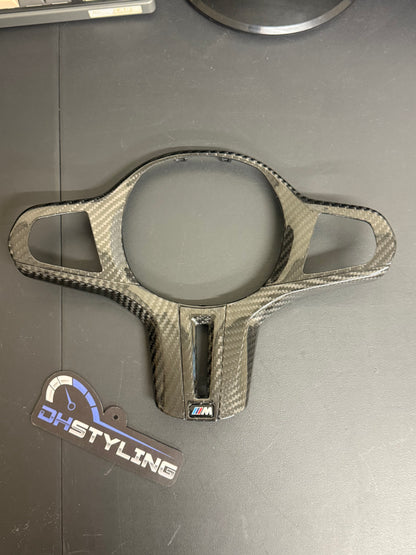 BMW G SERIES CARBON FIBRE STEERING WHEEL TRIM 5 6 7 SERIES G11 G12 G30 G31 G32 G33