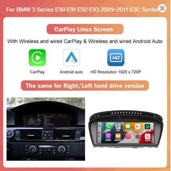BMW E90 E91 E92 E93 2005-2011 CARPLAY SCREEN
