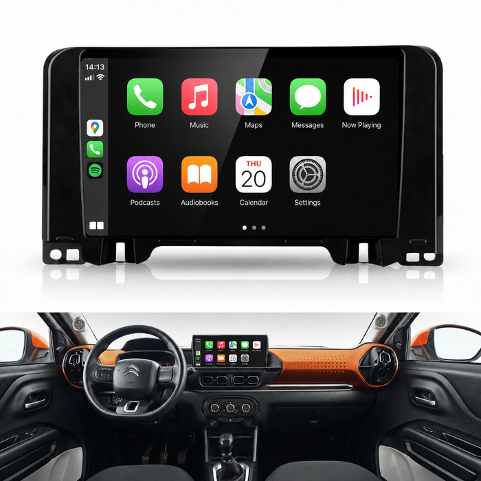 Citroën C3 and C3 Aircross 2022–present Android 15 car stereo with Wireless Apple CarPlay and Android Auto
