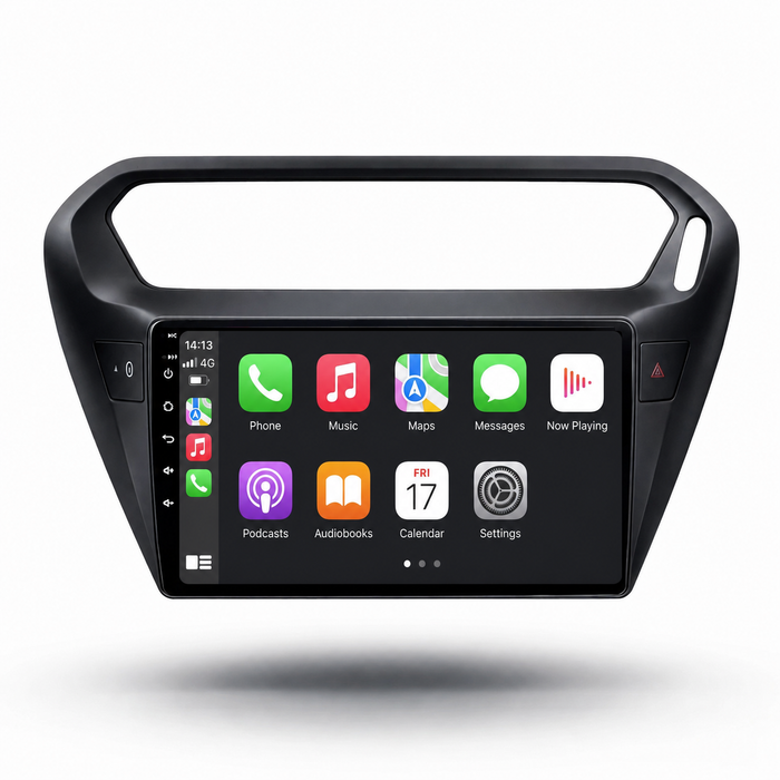 Citroën C-Elysée and Peugeot 301 Android 15 car stereo with Wireless Apple CarPlay and Android Auto
