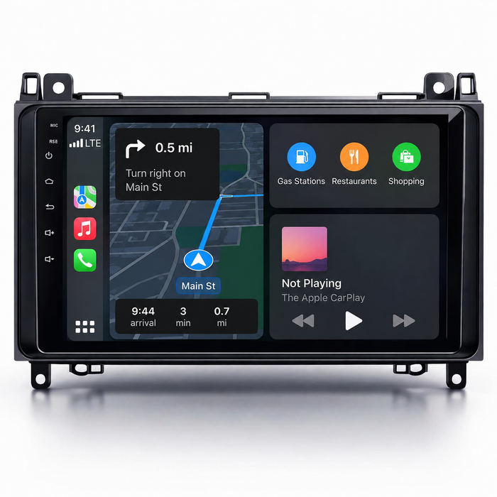 DHStyling Android 15 touchscreen car stereo with Wireless Apple CarPlay and Android Auto
