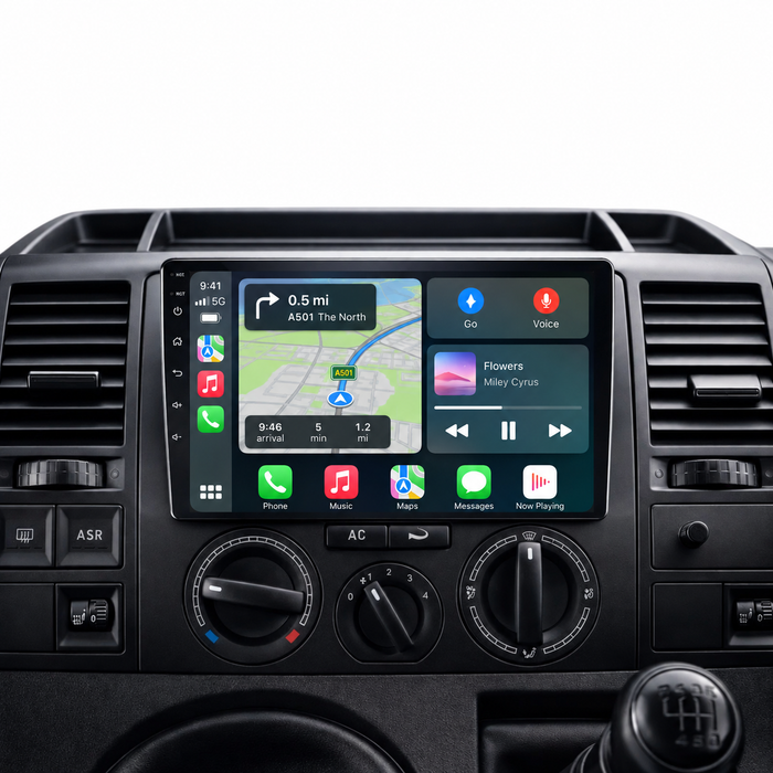 Volkswagen Transporter T5 2003–2010 Android 15 car stereo with Wireless Apple CarPlay and Android Auto
