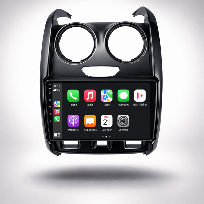 Dacia Duster 2015–2018 Android 15 car stereo with Wireless Apple CarPlay and Android Auto
