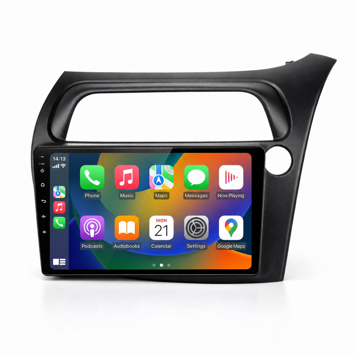 Honda Civic 2006–2011 Android 15 touchscreen car stereo with Wireless Apple CarPlay and Android Auto

