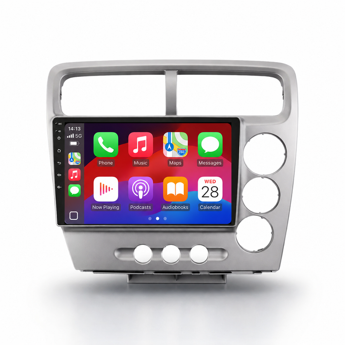 Honda Civic 2000–2005 Android 15 touchscreen car stereo with Wireless Apple CarPlay and Android Auto
