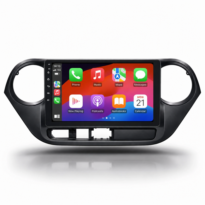 Hyundai i10 2013–2019 Android 15 touchscreen car stereo with Wireless Apple CarPlay and Android Auto
