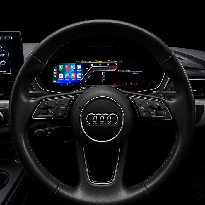 Audi Q5 B9 and B9.5 2018–2024 Virtual Dashboard digital cluster upgrade for models with an original analogue instrument cluster
