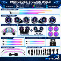 Mercedes E-Class W213 facelift car-controlled ambient lighting kit for 2021–2023 models
