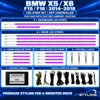 BMW X5 F15 / X6 F16 Ambient Lighting Kit (2014–2018)