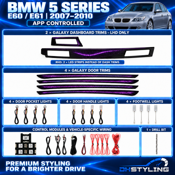 BMW 5 Series E60 E61 Ambient Lighting Kit (2004–2006)