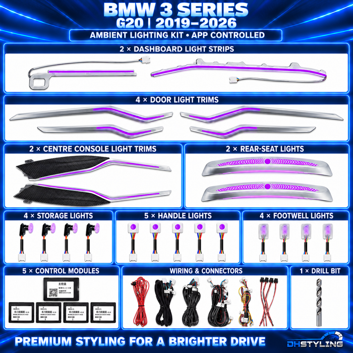 BMW 3 Series G20 Ambient Lighting Kit (2019–2026)