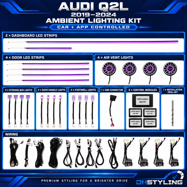 Audi Q2 Ambient Lighting Kit 2019–2026