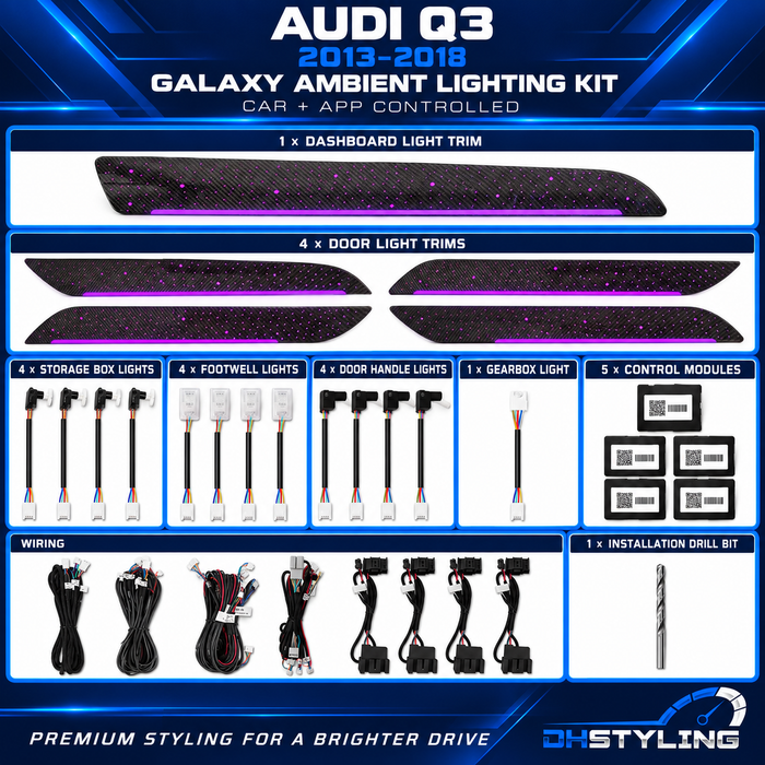 Audi Q3 Ambient Lighting Kit – 2013–2018