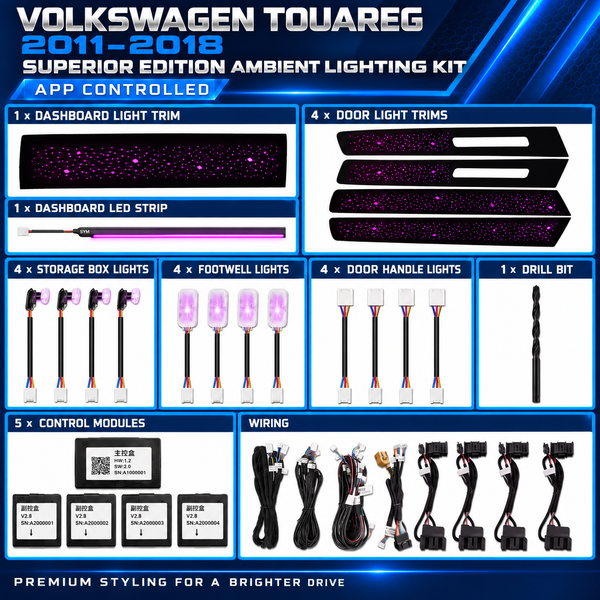 Volkswagen Touareg Ambient Lighting Kit 2011–2018