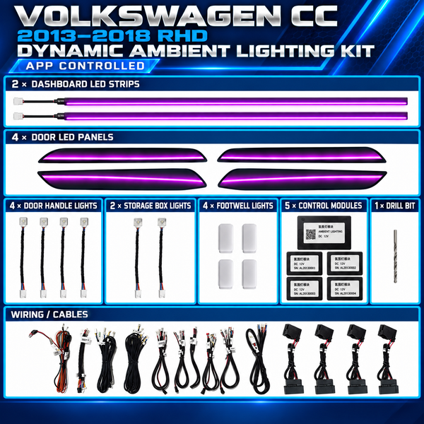 Volkswagen CC Ambient Lighting Kit 2013–2018