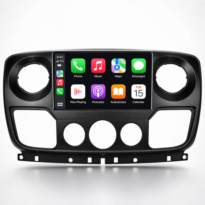 Renault Master Vauxhall Movano and Nissan NV400 2010–2021 Android 15 stereo with Wireless CarPlay and Android Auto
