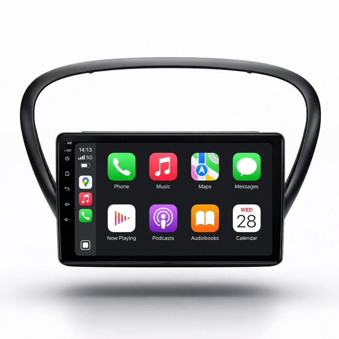 Peugeot 607 2004–2010 Android 15 touchscreen car stereo with Wireless Apple CarPlay and Android Auto
